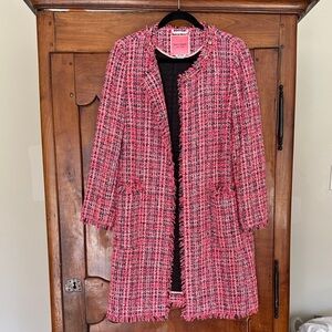kate spade Pink multi-tweed Coat